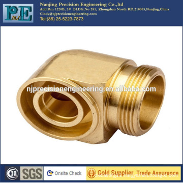 Precision casting brass 90 degree elbow pipe fitting